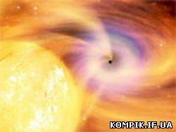 Картинка У нашій Галактиці знайшли чорну діру, яка дає світломузику