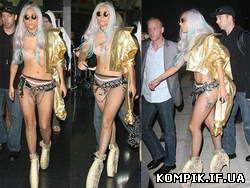 Картинка Lady GaGa в самій білизні і наручниках розгулювала аеропортом Лос-Анджелеса